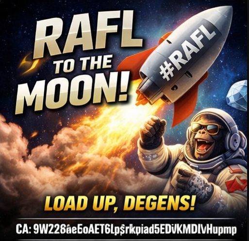 Casmerob55's tweet photo. @WhaleInsider $RAFL bullish AF! The chart is screaming 🚀

Don’t miss this rocket, apes! 🦍

CA: 9W2Z86aE5oAET6Lp3rkupiad5N5tBDivKMdDLvHupump https://t.co/9LJiXVlcur