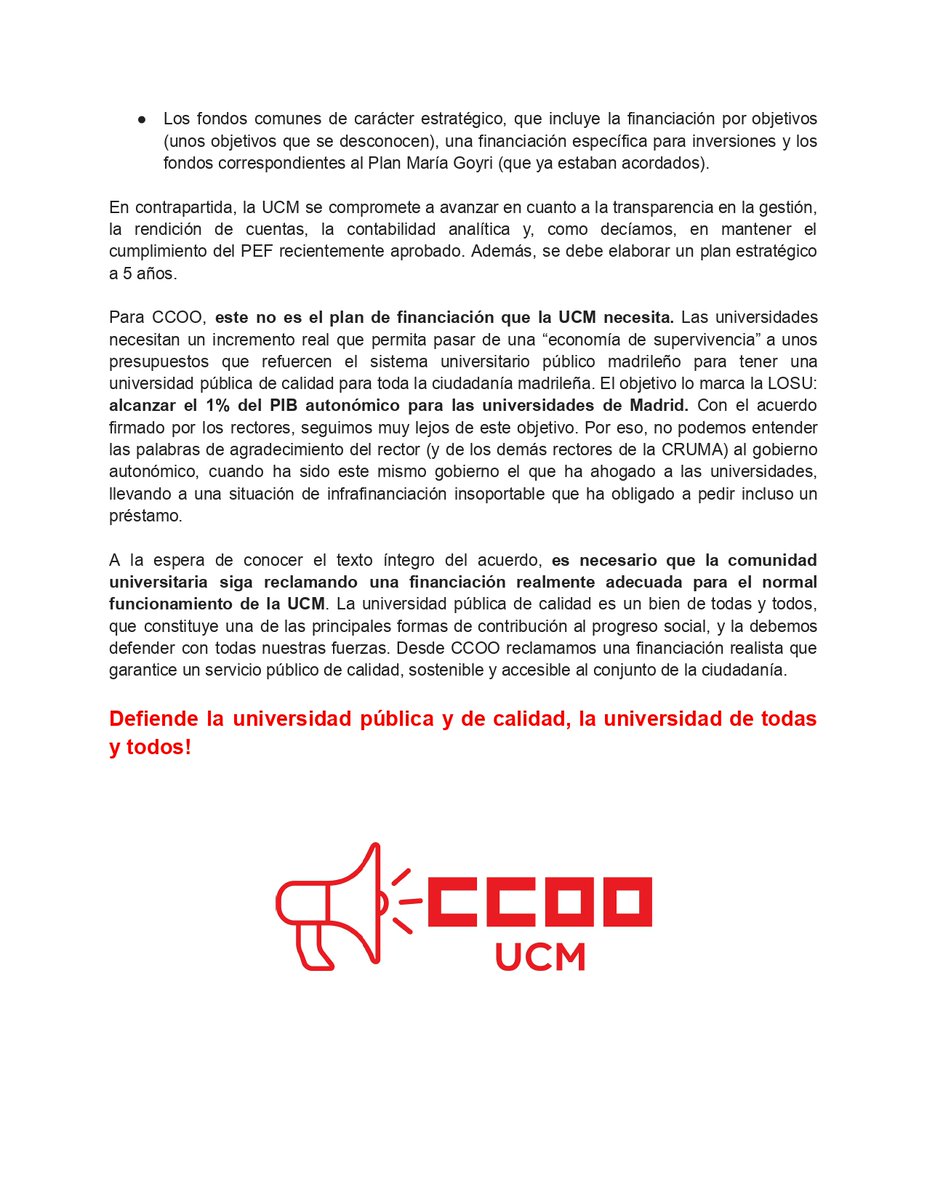 CCOO UCM tweet media
