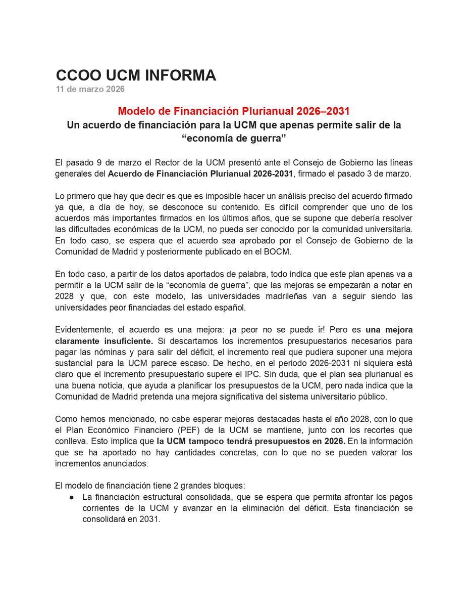 CCOO UCM tweet media
