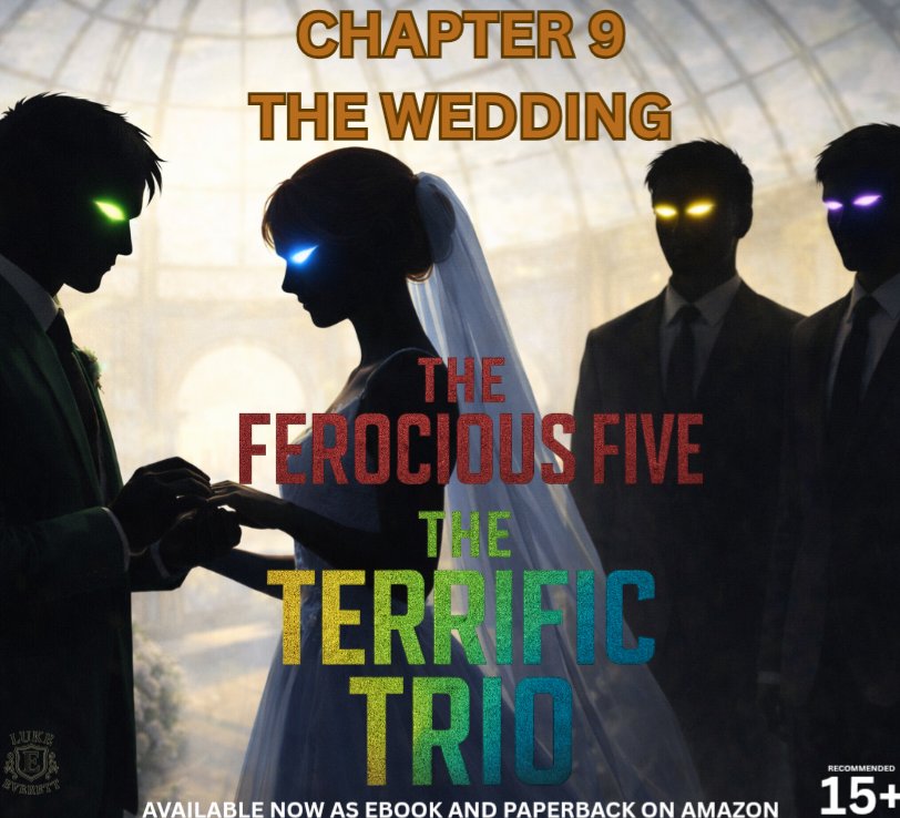 FerociousFive35's tweet photo. CHAPTER 9 – THE WEDDING
A beautiful ceremony.
A city celebrating its heroes.
But something is already moving in the shadows.
The Terrific Trio
Available on Amazon.
#TheTerrificTrio #IndieAuthor #KindleUnlimited #SuperheroFiction https://t.co/vsud97f786