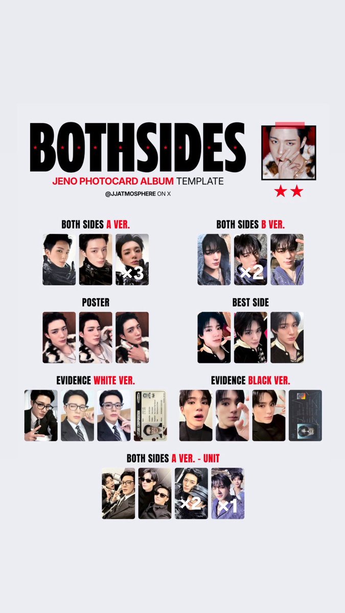 j_t_kv's tweet photo. NCT JNJM BOTHSIDES ジェノ ジェミン 特典 トレカ 交換

【譲】　1、2枚目

【求】　3枚目 (💖以外、👑>🩵優先)
※ユニットトレカは同種交換、その他異種可能

郵送にて交換希望
お心当たりのある方リプライ、DMまでお願いいたします🙇🏻‍♀️ https://t.co/IHFjyKQ2Ah