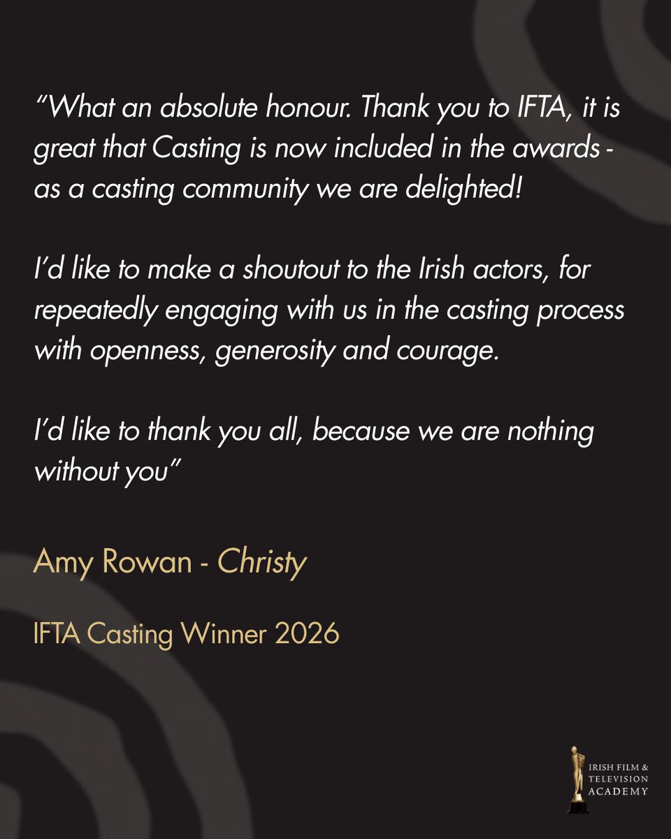 Irish Film & Television Academy (IFTA) tweet media