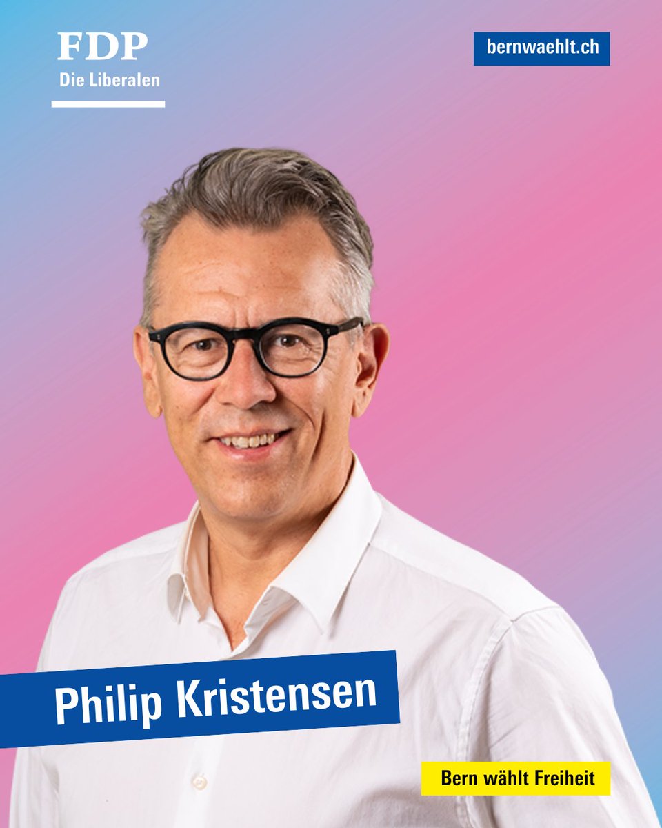 fdp_stadtbern's tweet photo. 40 motivierte Kandidierende auf zwei Listen treten am 29. März für die FDP in der Stadt Bern an.👏

Heute mit Philip Kristensen:

«Zukunftsoffen statt rückwärts.»

Wer Freiheit will, wählt FDP!💙

#WahlBE26 https://t.co/RKLlAL0yme
