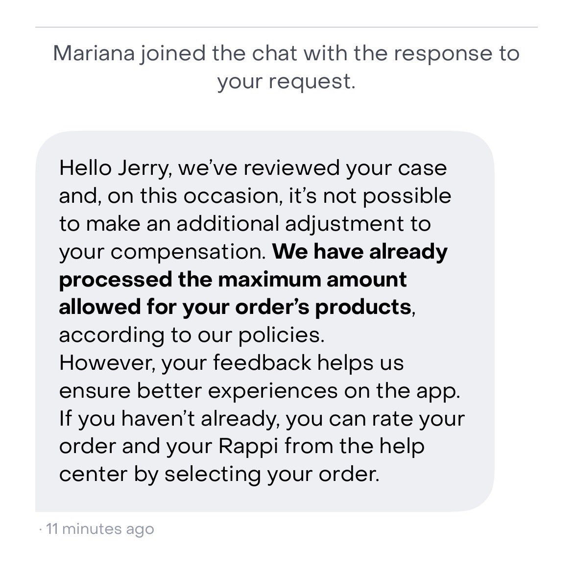 jerryestradag's tweet photo. Oye @RappiMexico  Te equivocas en el pedido, me cobras demás y esta es tu respuesta? Y cierras el chat. Entonces vamos a ver si en @Profeco  también cierras el chat y sigues en la misma postura. https://t.co/lqoNuTu6ef