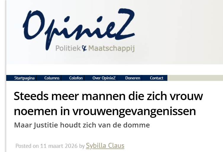 Dat worden wilde seks orgieën in die gevangenissen.
Als man je snel identificeren als vrouw, en je mag bij de vrouwen.
opiniez.com/2026/03/11/ste…
