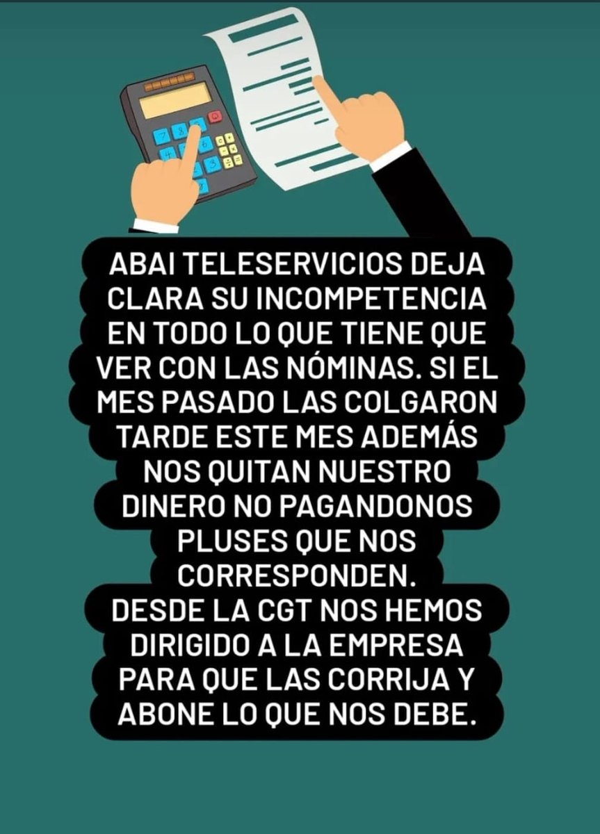 Una altra més de les incompetències d,Abai després de la compra d, Atento.