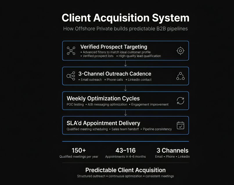 ScaleXoperation's tweet photo. Most B2B companies don’t have a lead problem.

They have a system problem.

Random outreach, inconsistent leads, and fragile sales pipelines make growth unpredictable.

We build predictable client acquisition systems for B2B companies.

Here’s how ↓ https://t.co/PYrtIorZ7n