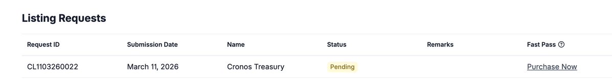 Cronos Treasury tweet media