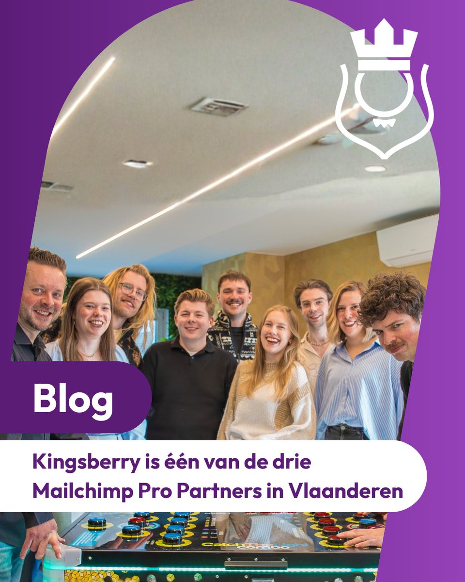 📧 Kingsberry is een van de eerste drie Mailchimp Pro Partners in Vlaanderen.

Die hoogste partnerstatus bevestigt onze expertise in campagnes en automatisaties. Zo halen we nog meer uit jouw e-mailmarketing.

👉 Ontdek wat dat voor jou betekent: tinyurl.com/hwun797m