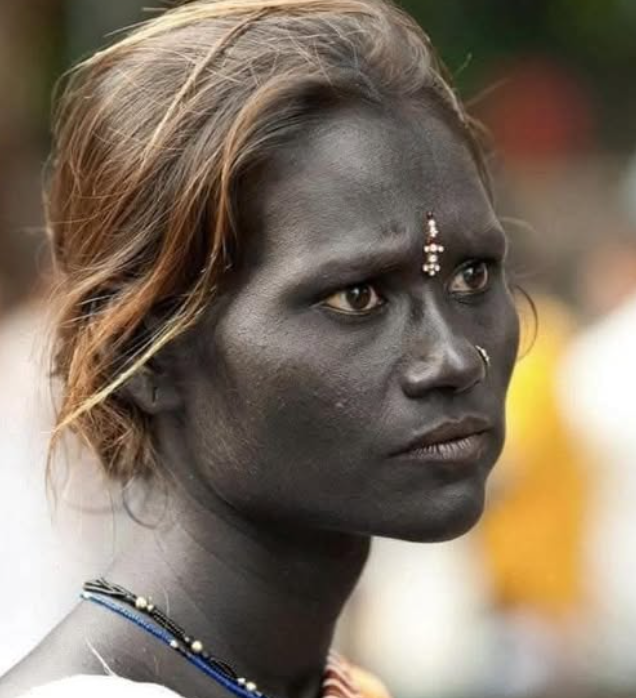 This woman belongs to the Dravidian people, the earliest inhabitants of India, who are dark-skinned and historically looked down upon by fair-skinned communities.

The name “Krishna” comes from the Sanskrit word Kṛṣṇa, meaning “black,” “dark,” or “dark blue,” which reflects