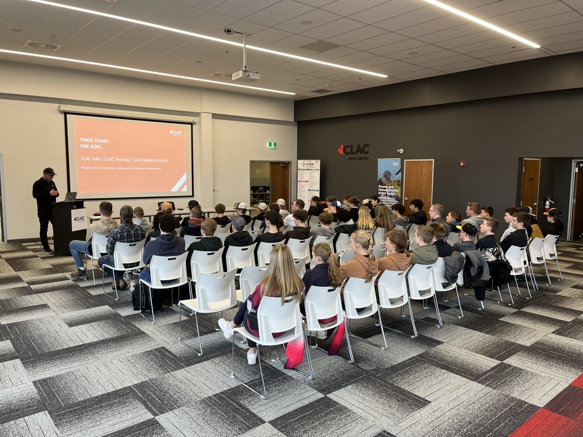 clacunion's tweet image. Thanks to the 50+ students who joined our OYAP &amp;amp; Construction Education Workshop on March 6 at CLAC Cambridge. With support from Edvance, students explored skilled trades and apprenticeship pathways.

#OYAP #SkilledTrades #Apprenticeship #ConstructionEducation #OntarioStudents