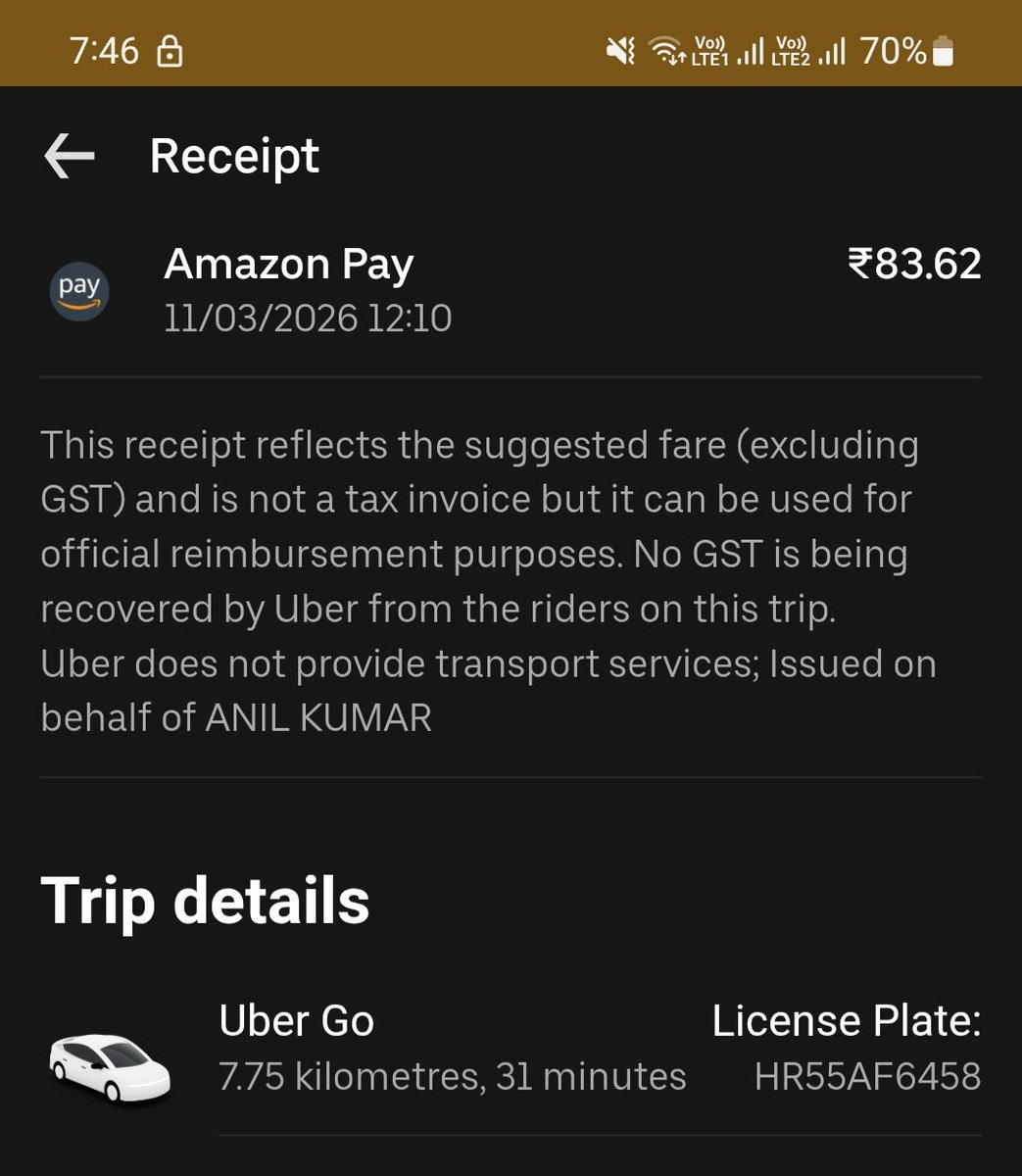ambitiouszip's tweet image. #uber #uberindia @Uber_Support @Uber_India AC is not working of my cab today in scorching heat. Driver said will get it  repaired on sunday.Why uber allowed unfit cabs on road.  dont care abt ur point system I m giving money and i need service. as simple as that
