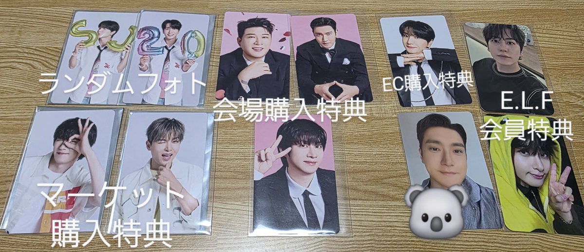 SUPER JUNIOR 会場限定 6000 特典 トレカ 2種 ヒチョル ×5 【公式通販】