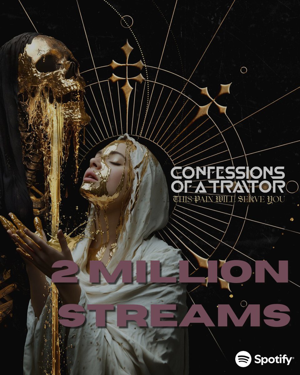 'This Pain Will Serve You' surpasses 2 million Spotify streams. Thankyou to everyone for continuing to support this record