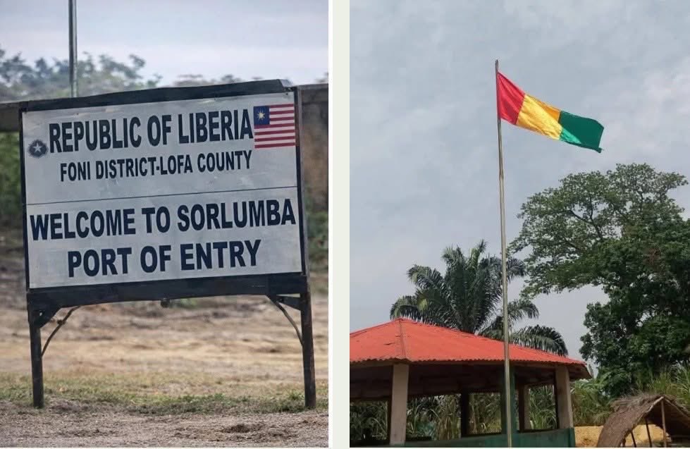 Guinea 🇬🇳 Inching on Liberia 🇱🇷 

According to Foya District Commissioner B. Njamilah S.
Bornguoi, Guinean troops fired multiple gunshots during a confrontation near the SORLUMBA port of entry. The bullets struck a Liberian man in the thigh. He was rushed to a medical facility.