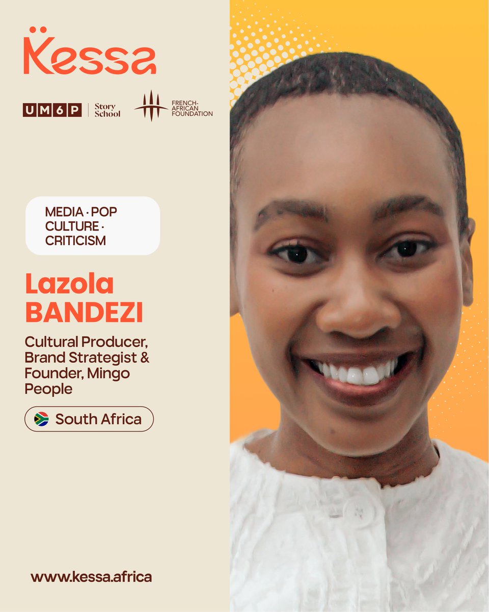 KESSA_2026's tweet photo. KESSA 2026 – Media · Pop Culture · Criticism

Critics, cultural journalists, and creators who analyze contemporary cultures.

👏 Congratulations to the laureates.

Follow @KESSA_2026 , @french_african , and @UM6PStorySchool . https://t.co/NYMiZwtFN9