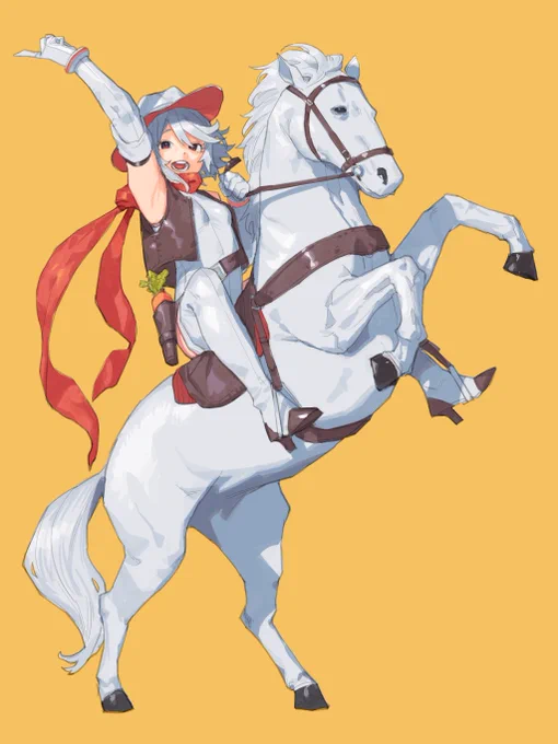 こちらは一月になんか馬の絵を描こうと思ってたけど咳が止まらなくなって有耶無耶になった絵でした。明けましておめでとうございます