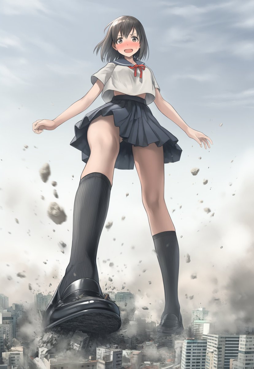 einmal18's tweet photo. #giantess #巨大娘 #GIARAMA2
お、乙女に向かって、重そうって！！セクハラは許しません！ https://t.co/H0dgRgM0lJ