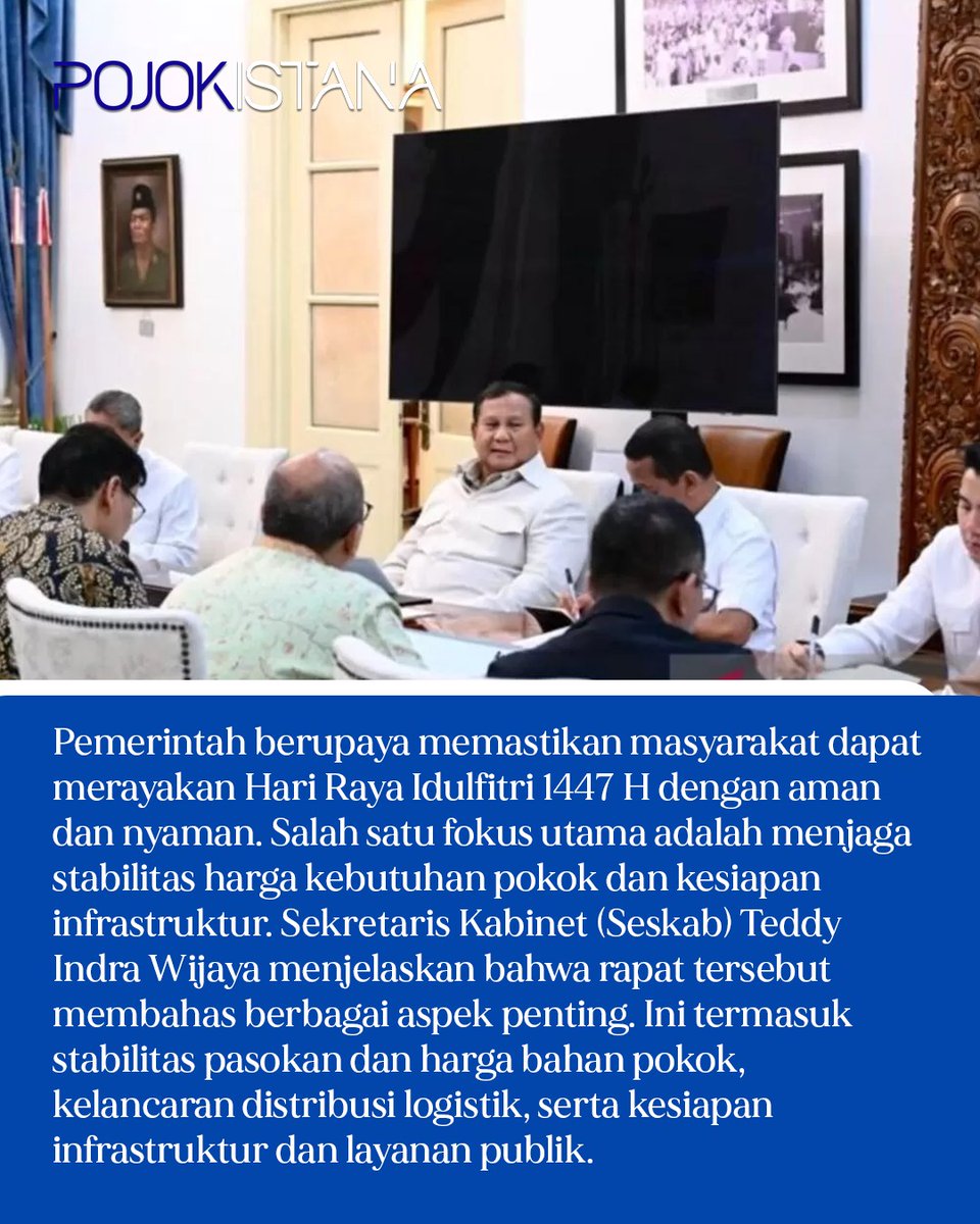 antimuna45's tweet photo. Presiden Prabowo pastikan kesiapan idul Fitri 

Lewat igor Tidor https://t.co/O1TDZ0QHBt