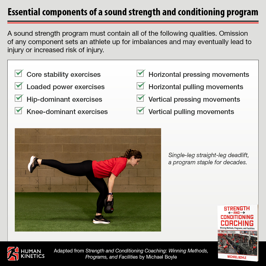 HumanKineticsEU's tweet image. A strength and conditioning program should contain the following qualities. 🏋️

To learn more about craft strength and conditioning programs to meet the needs of your athletes, check out Strength and Conditioning Coaching:

🔗 bit.ly/4losdip

#Strength #Conditioning