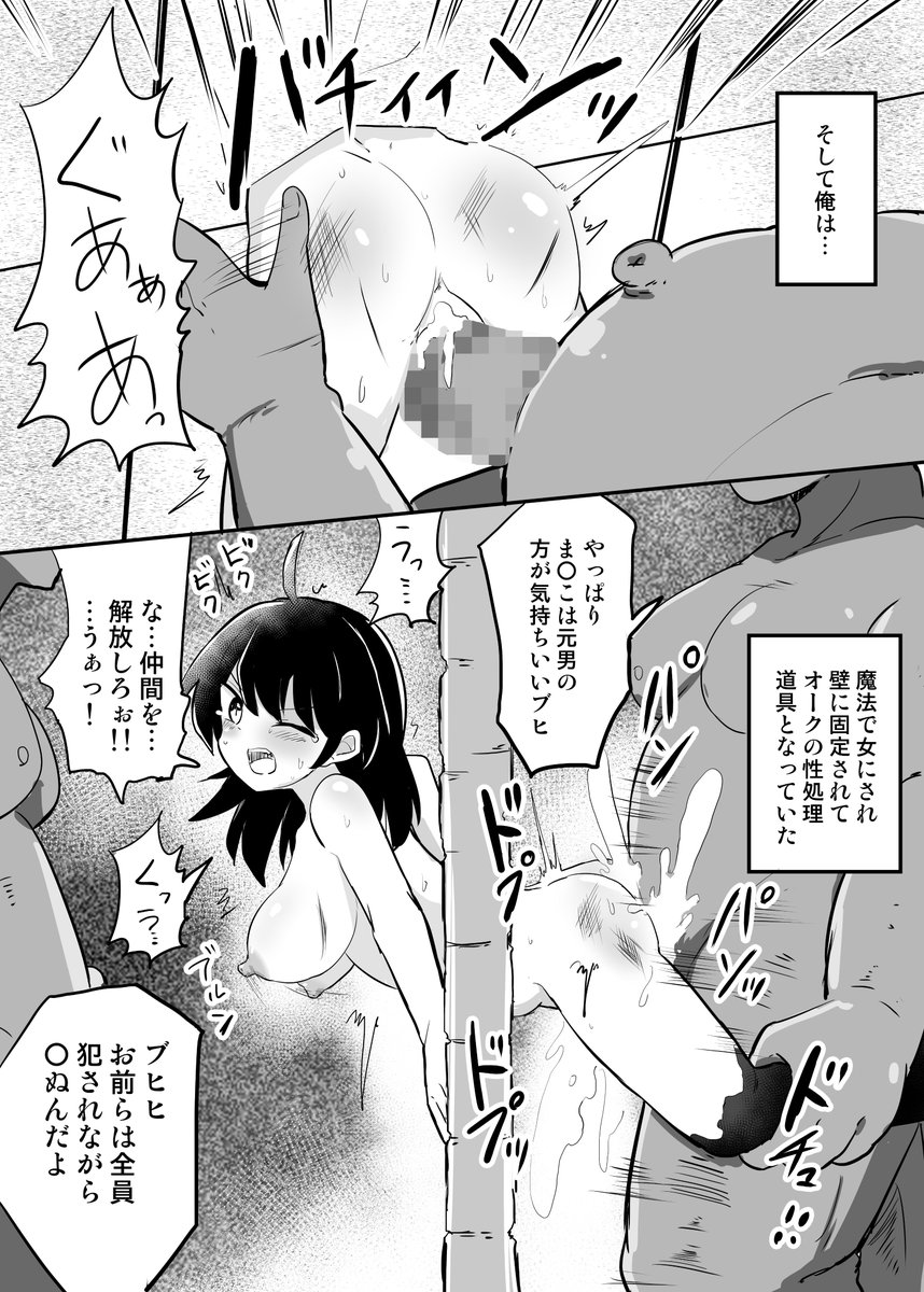 【skeb】敗北した冒険者の末路【TSF】 