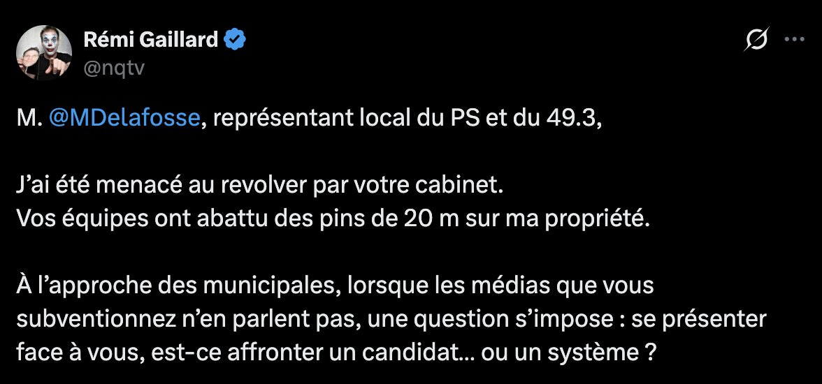 ojim_france's tweet photo. 🔴Municipales 2026 : Rémi Gaillard, candidat à Montpellier, a été menacé au revolver par le cabinet du maire PS Michaël Delafosse ; silence total du côté de la presse locale. Rémi Gaillard dénonce une "presse locale aux ordres". https://t.co/S2cvvTl44v