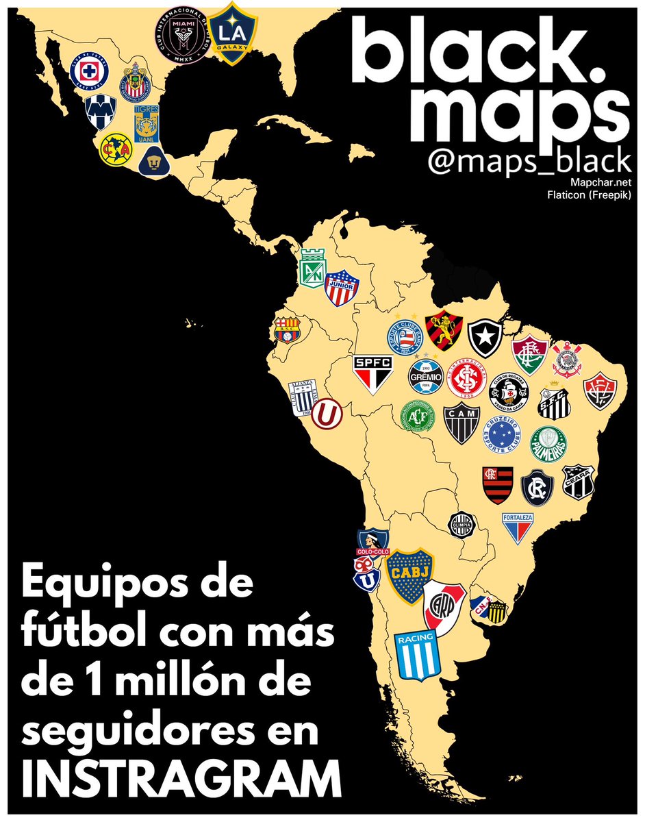 maps_black's tweet photo. Equipo de fútbol ⚽️ con más de 1 millón de seguidores en Instagram https://t.co/vBI1HKJENi