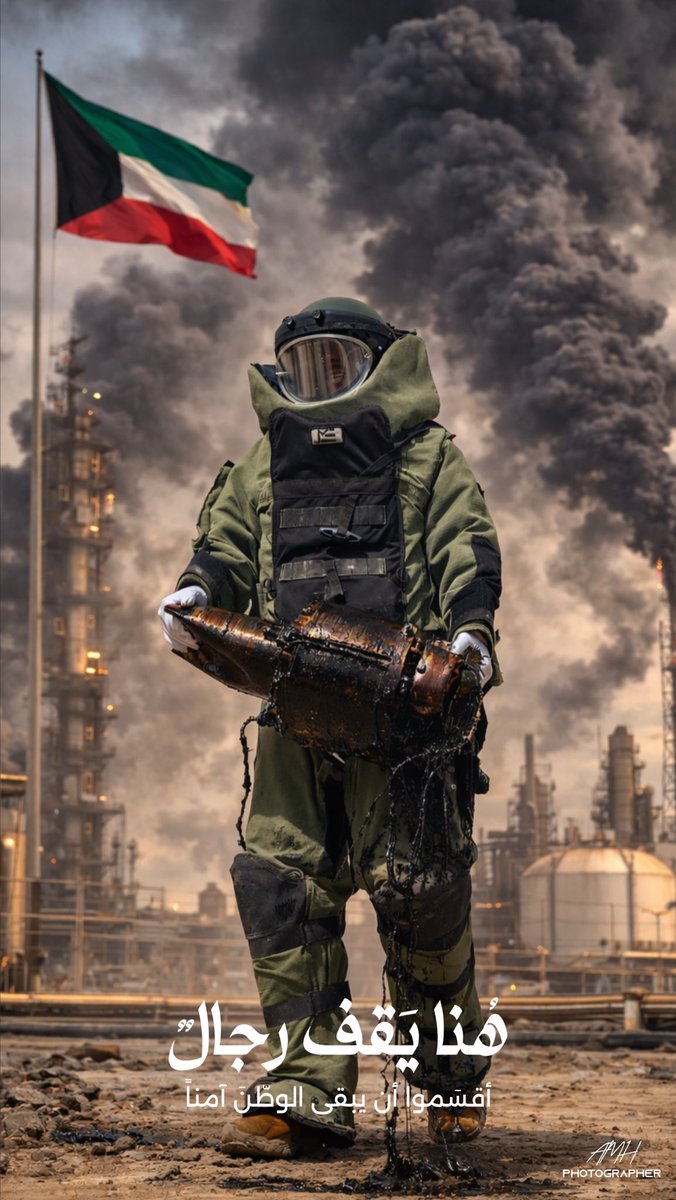 هُنا يَقف رجالٌ
أقسموا أن يبقى الوطّنَ آمناً 🇰🇼