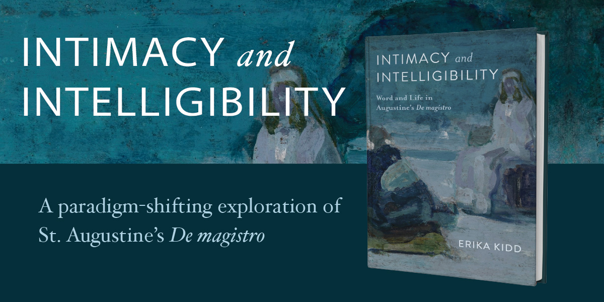 UNDPress's tweet image. On March 25, @BaylorIFL is hosting a #BookLaunch for INTIMACY AND INTELLIGIBILITY! Celebrate the release of Erika Kidd’s paradigm-shifting exploration of De magistro. #DeMagistro #Augustine

#Event details: ifl.web.baylor.edu/event/2026/154…