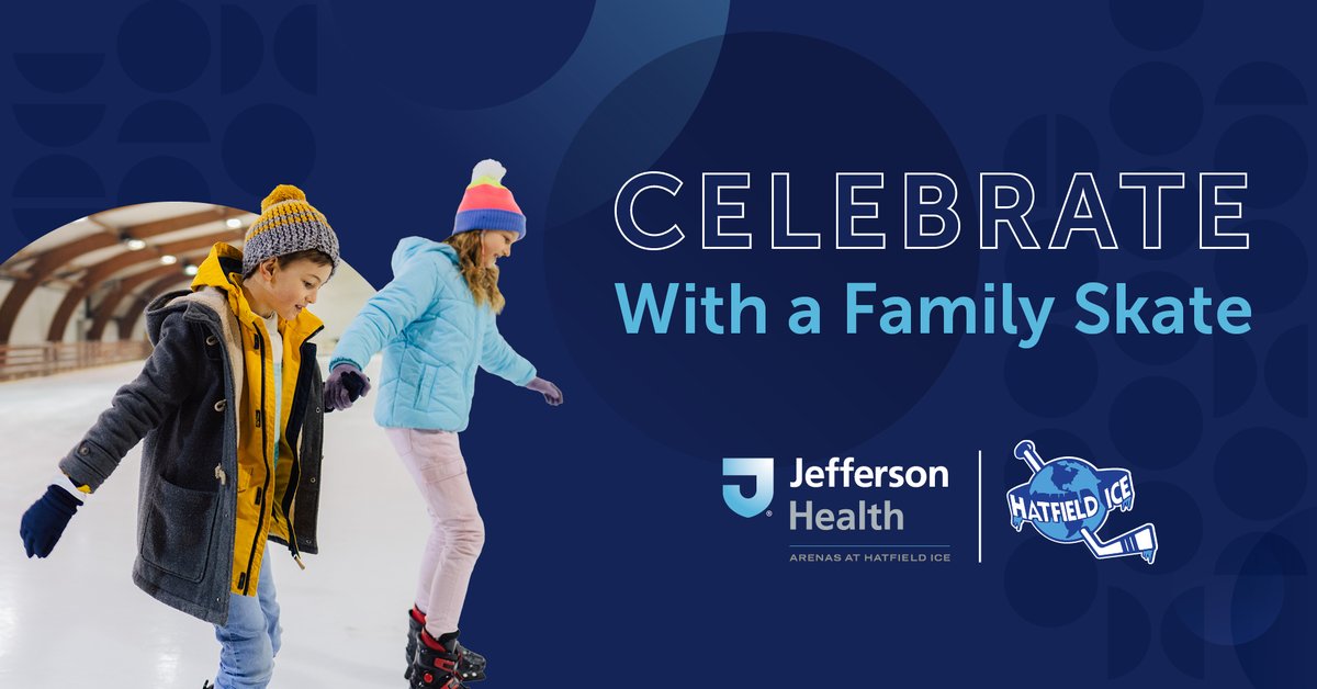 HatfieldIce's tweet photo. Jefferson Health &amp; Hatfield Ice will be hosting a FREE Family Skate Night on Thursday March 26, 6pm - 8pm

- Free Open Family Skate
- Snacks &amp; Giveaways
- Live radio hits from 975 The Fanatic, broadcasting from the arena
- Jefferson Health Community Outreach Van On Site! https://t.co/vxYTJbLtfG