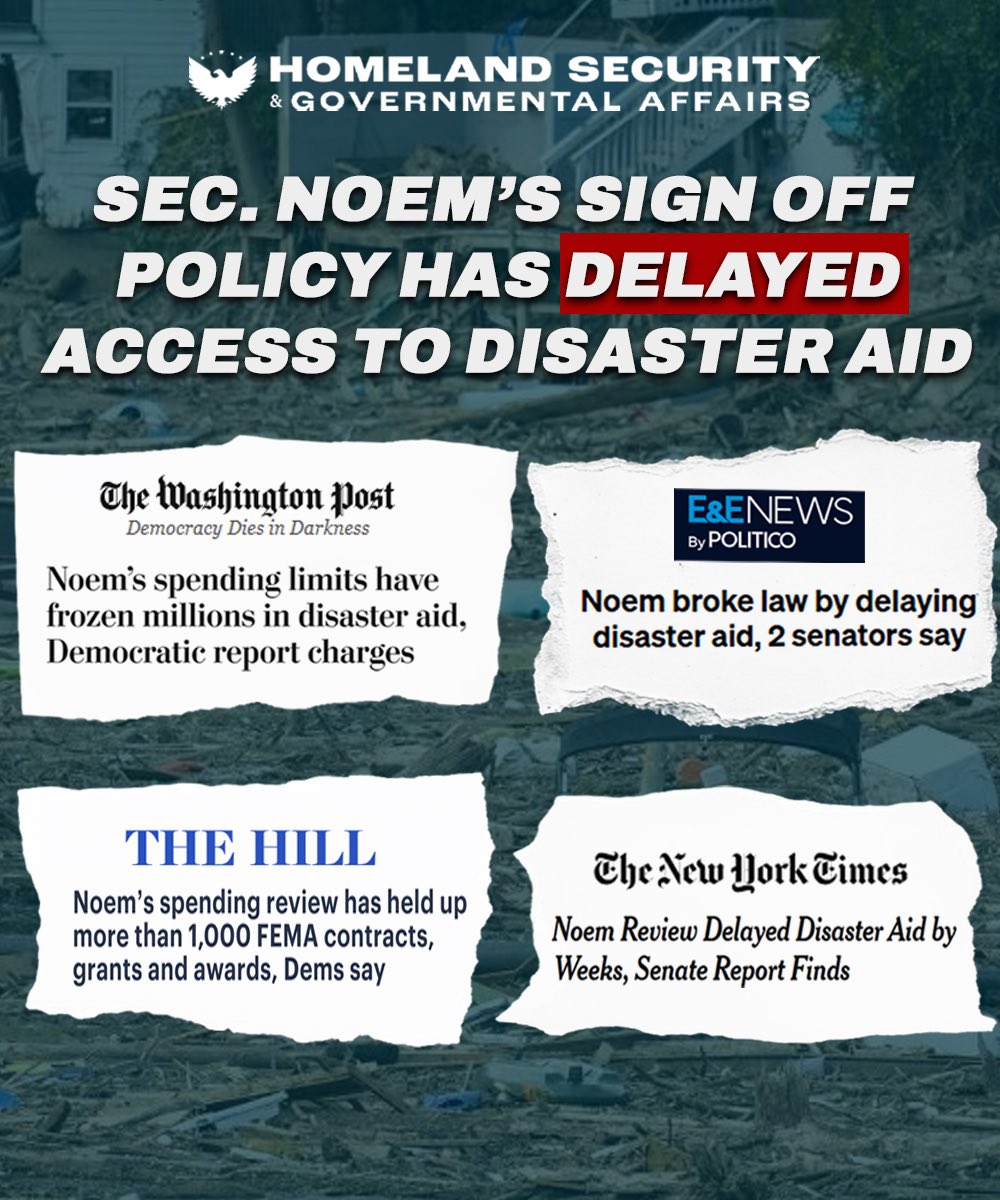 Homeland Security & Govt. Affairs Committee — Dems tweet media