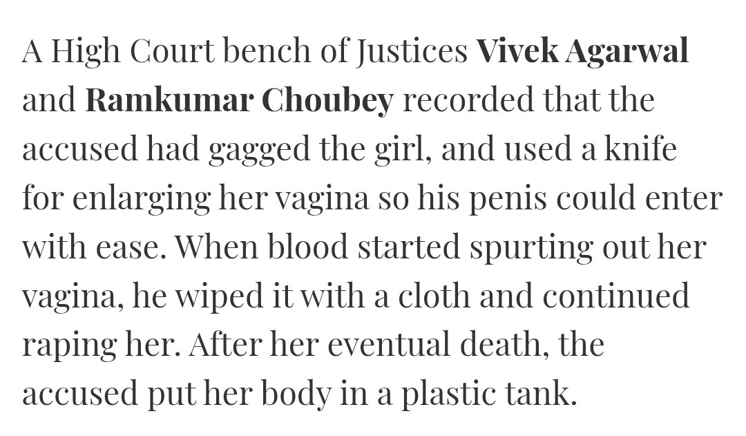 I threw up after reading this..

And if you can't give death penalty for this, I  think we would remove it from BNS..