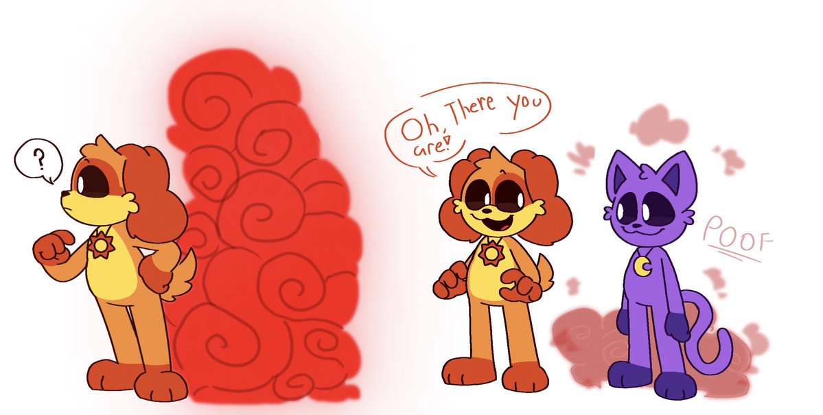 Potato472734's tweet image. Random headcanon for catnap #SmilingCritters #PoppyPlaytime #dogday #catnap