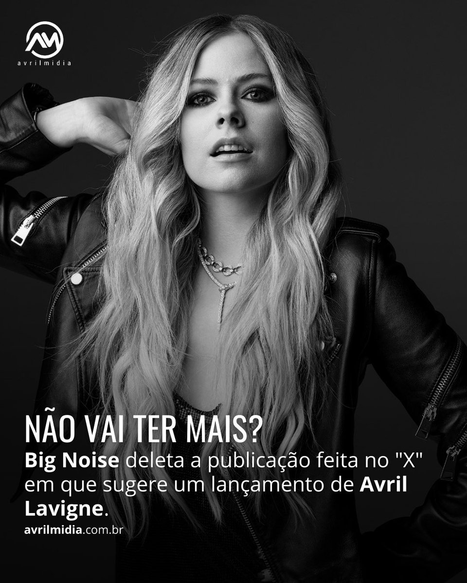 avrilmidia's tweet photo. Big Noise deleta publicação feita no “X” em que sugere um lançamento de Avril Lavigne.
O que será que rolou?
#bignoise #avrillavigne https://t.co/oql1foNKSw
