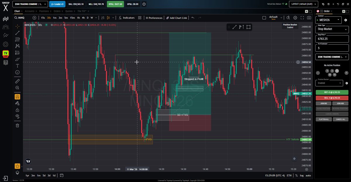 KatanaTrades's tweet photo. 1 trade 1W today on $NQ What a day..
AM session provided two good shorts, didn't pull the trigger... came back to PM focused and found a great trade. #ProcessOverProfit #ICT
Great day to sharpen the mental https://t.co/fMD7O4zbpS