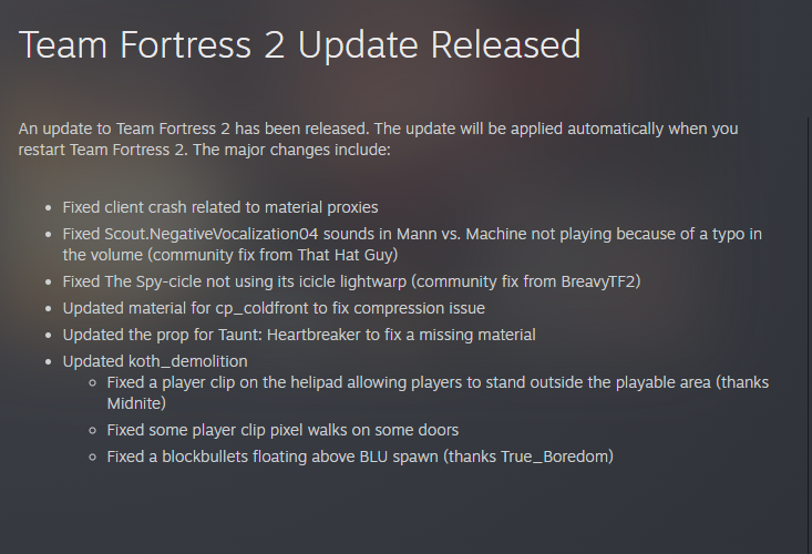 Did TF2 Get Updated? tweet media