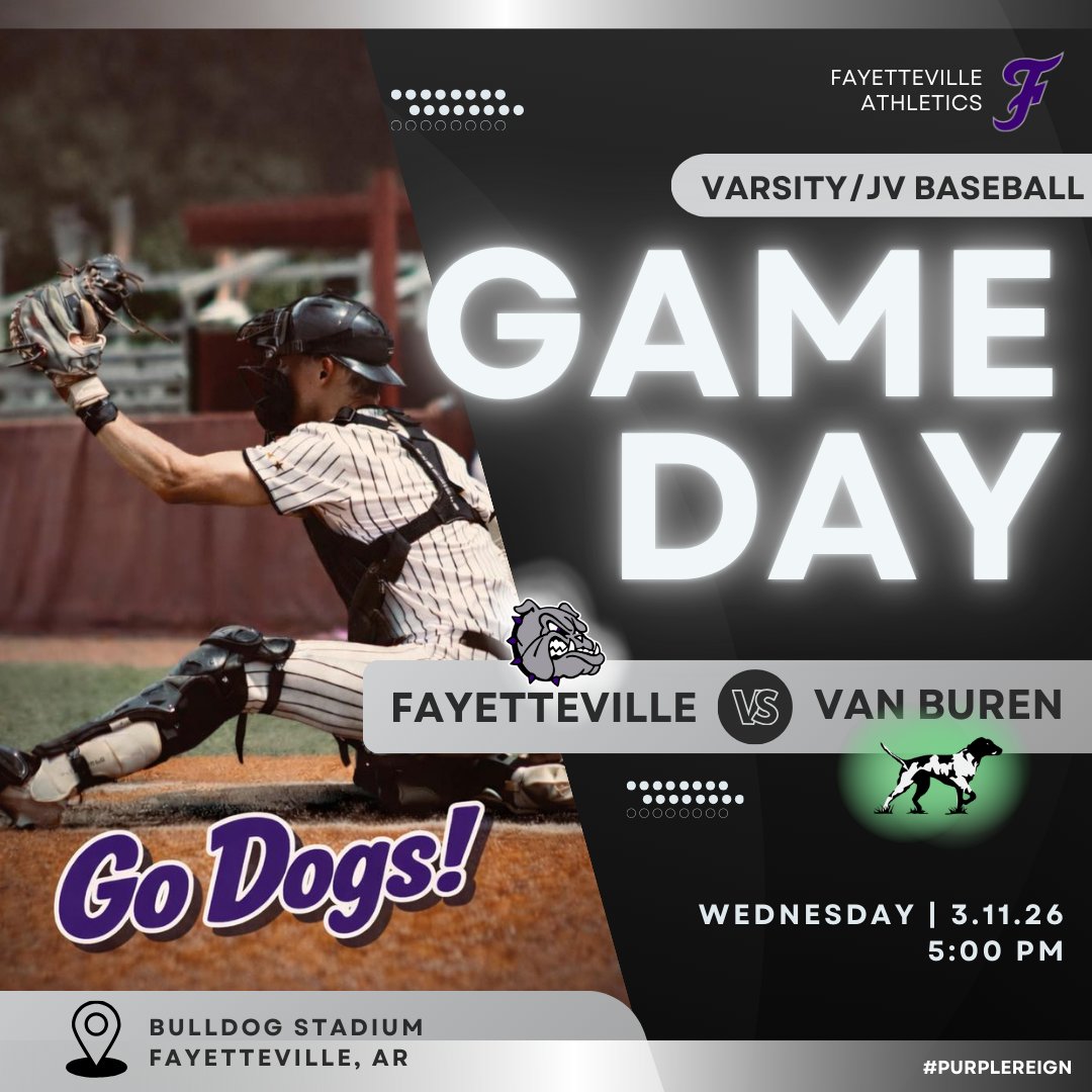 FayBulldogs's tweet image. 🚨 Game Day Update! 🚨

Esports are going LIVE in Room 3203 🎮
Baseball has been moved to our home field vs the Van Buren Pointers ⚾

Let’s pack the room, hit the stands, and show up with that PURPLE PRIDE 💜🔥

#PurplePride #GameDay #SupportOurTeam