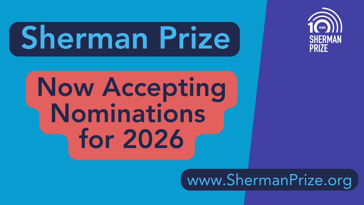 Sherman Prize tweet media