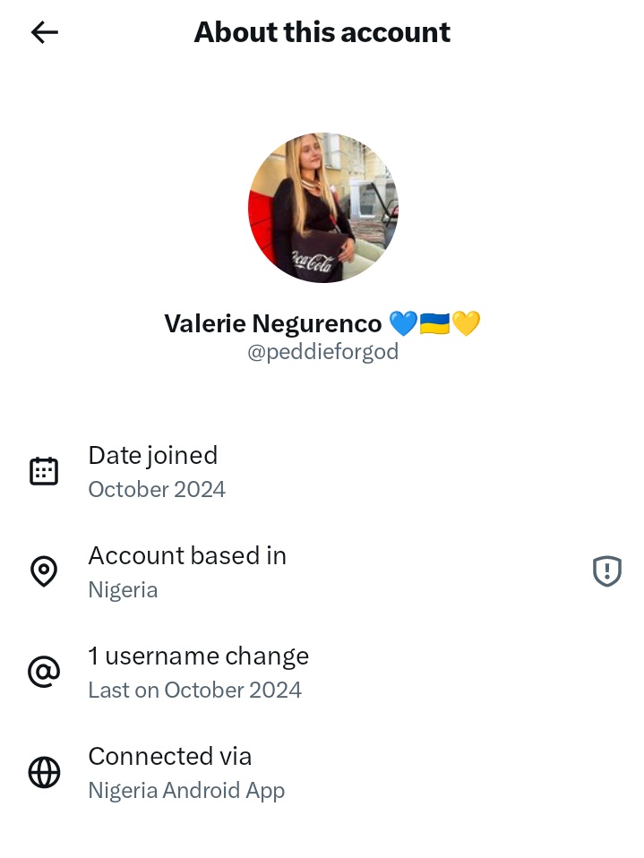 x.com/peddieforgod

"Valerie from Ukraine" based in Nigeria 🤭🤭🤭
#Fellas, you know what to do!