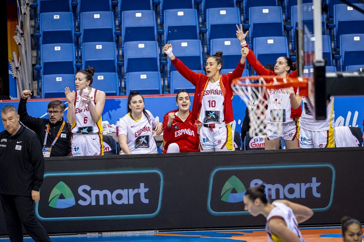 pilarcasado's tweet photo. España consigue la primera victoria en el Premundial de Puerto Rico 💪🏻💪🏻
Ha ganado a Nueva Zelanda 99-50
Mañana a las 19 horas segundo partido vs Senegal
#FIBAWWC #SelFEM #LaFamilia @BaloncestoESP https://t.co/QMz6lYWEOP