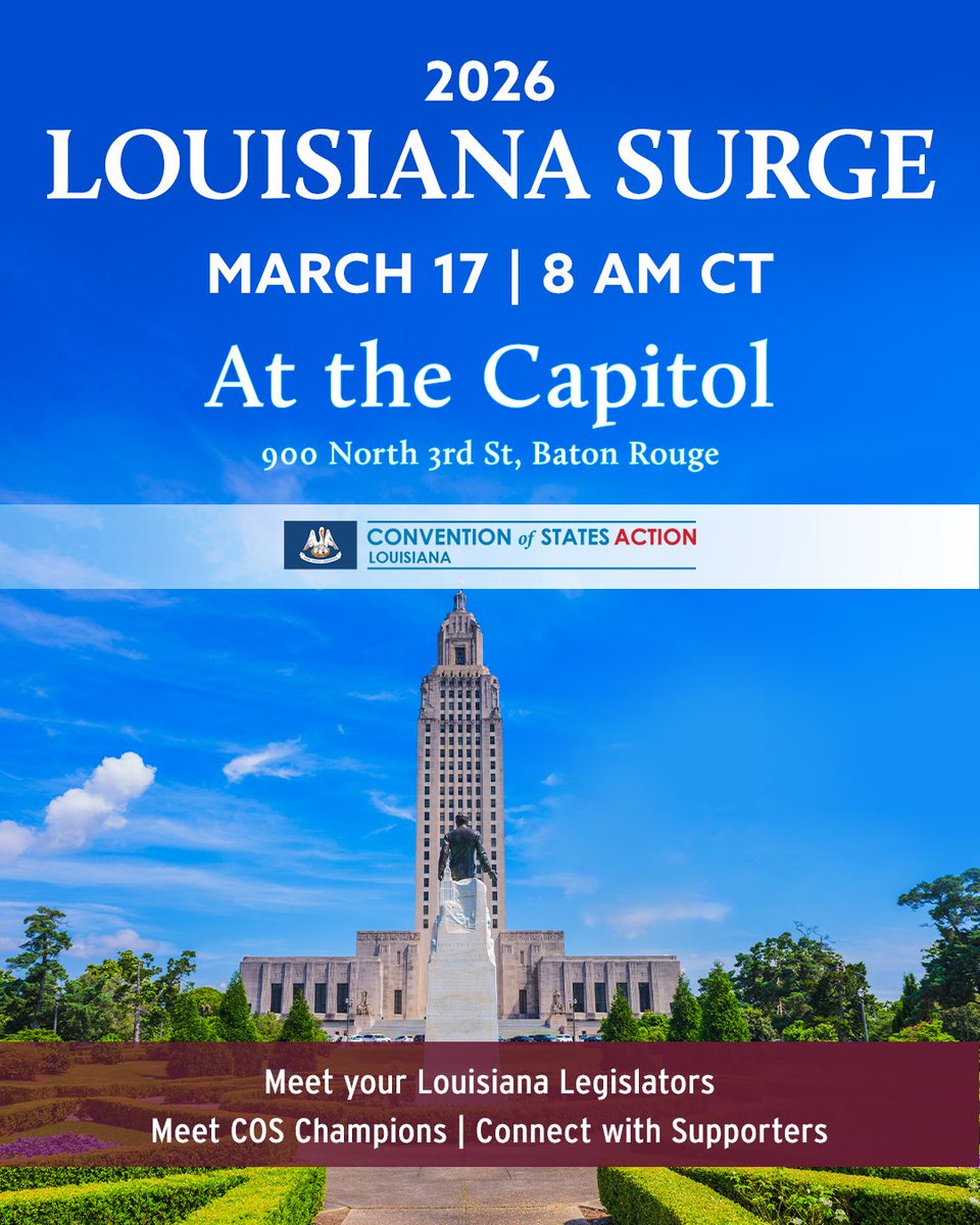 COSProject's tweet image. Are you aware when your Convention of States state team is at YOUR state capitol? Get involved! Volunteer with your team at conventionofstates.com/act