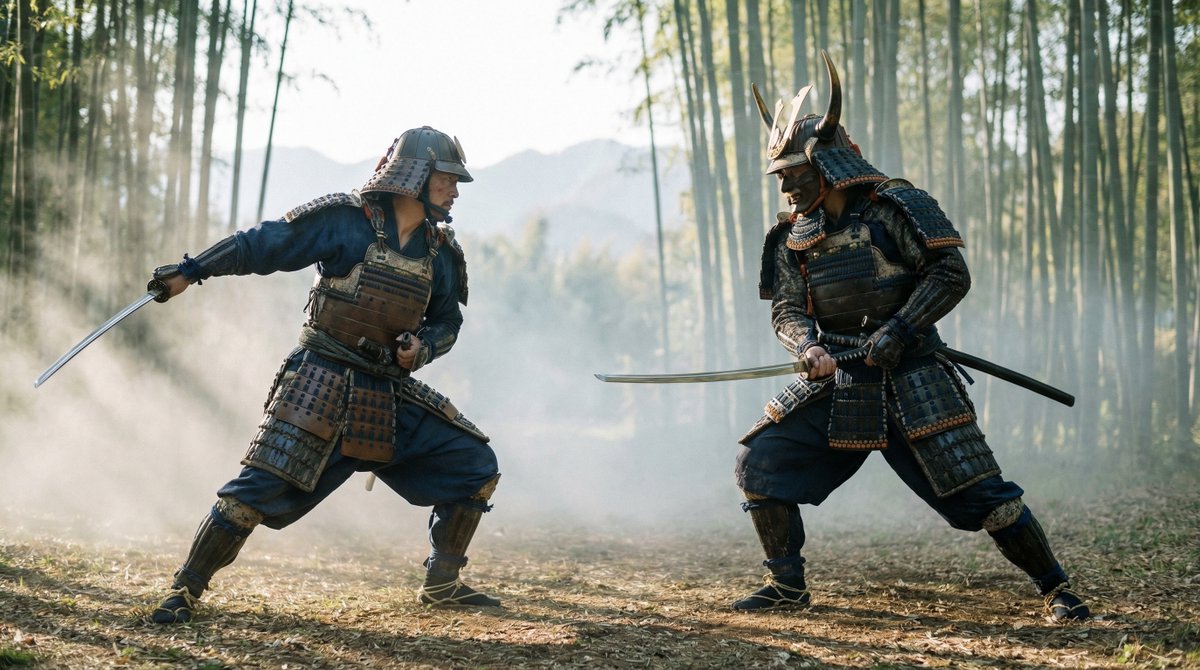 Samurai Duel Fight Sequence (Image-to-Video)