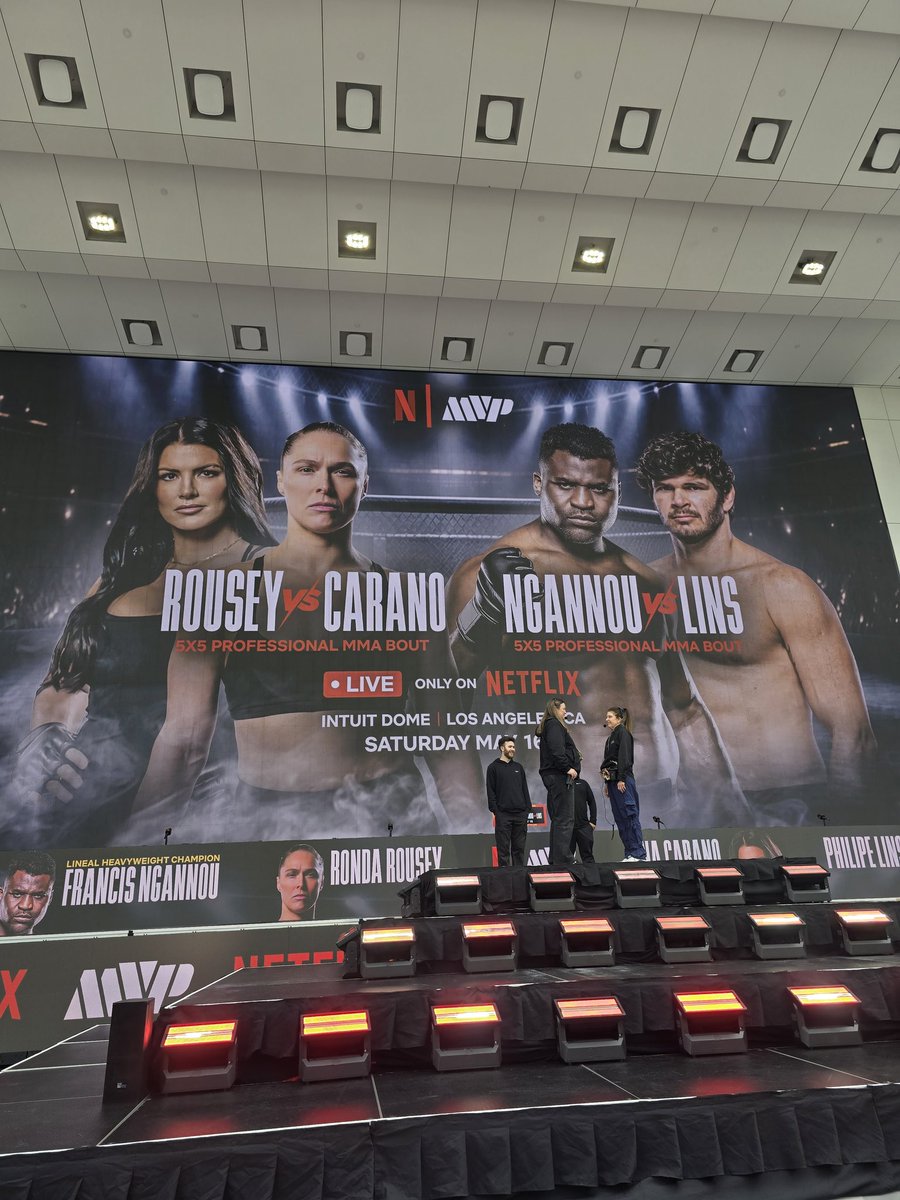 MAActionCinema's tweet image. Thank you #Netflix &amp;amp; #JakePaul's #MVP for having us cover the press conference for #RouseyCarano! One of the biggest fight in MMA history goes down on May 16th LIVE on Netflix!