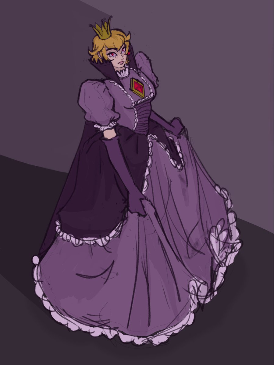 buggedjuice's tweet photo. shadow queen peach https://t.co/mvZrZB4aDW