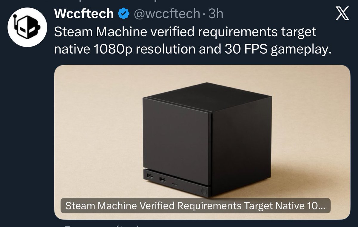 Pure_PS's tweet photo. Steam Machine | DOA

Forget PS5 Pro, even the base PS5 gonna be a better purchase (OnlyOnPlaystation games as well) https://t.co/HhMTSrE3zQ