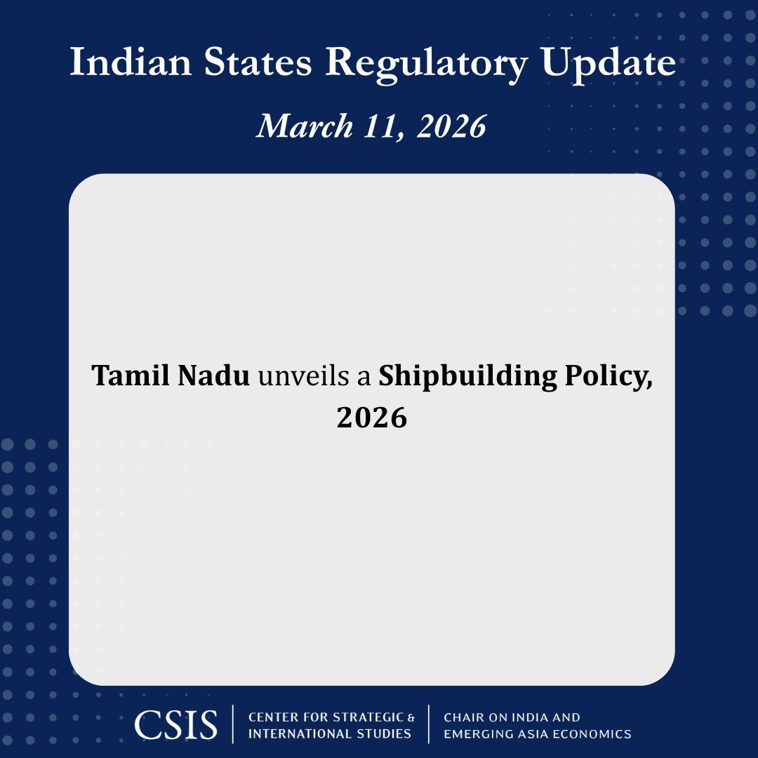 CSIS Chair on India and Emerging Asia Economics tweet media