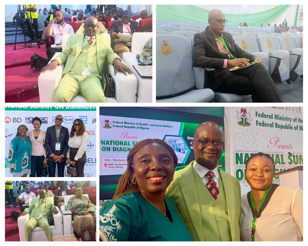 ObiageliMb75096's tweet photo. The *National Chairman* of The Association of Community Pharmacists of Nigeria: *Pharm. Ambrose Igwekamma  Eze, DCPharm* &amp;
The *President* of *Rite Place* Health: *Dr Chukwumezie Okolo* @ The _National Summit On Diagnostics_ ,2nd edition ,*NAF Conference Centre* , Abuja, 11:03:26 https://t.co/nR6YGsLcYA
