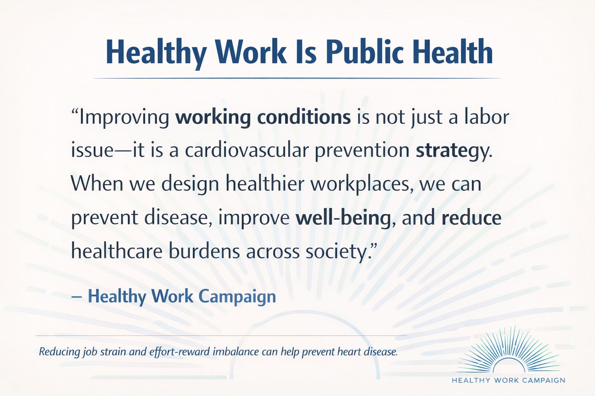 Healthy Work Campaign tweet media