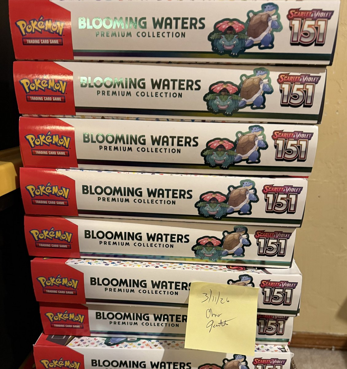 jeantet02's tweet photo. @BUYSELLTRADETCG @PokeHEX5555 selling 25 mint boxes of blooming waters let me Know if interested .. tons of references available https://t.co/Jj0tnjATYt