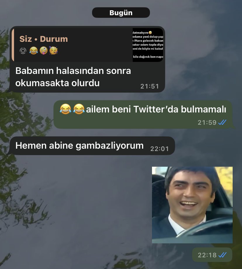nevarbeneeee's tweet photo. Abimle ortak tanıdık mı🥴😂
#iyigeceler https://t.co/4o2tvypdrs